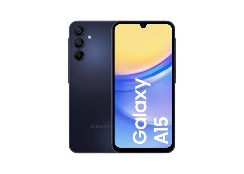 Samsung Galaxy A15 16,5 cm (6.5") Hybride Dual SIM Android 14 4G USB Type-C 4 GB 128 GB 5000 mAh Zwart, Blauw