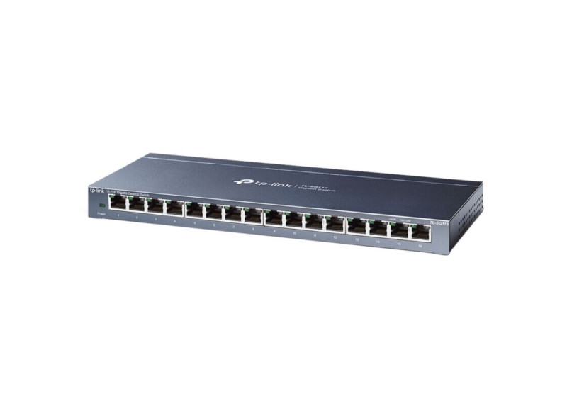 TP-LINK TL-SG116E Unmanaged Gigabit Ethernet (10/100/1000) Zwart OPEN BOX