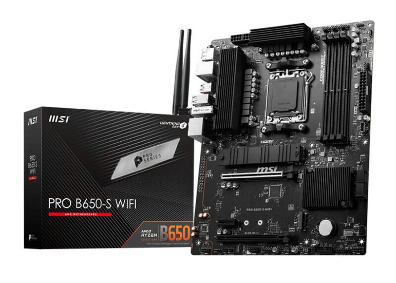 MSI PRO B650-S WIFI moederbord AMD B650 Socket AM5 ATX