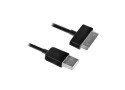 Ewent EW9907 mobiele telefoonkabel Zwart 1 m USB A Samsung 30-pin