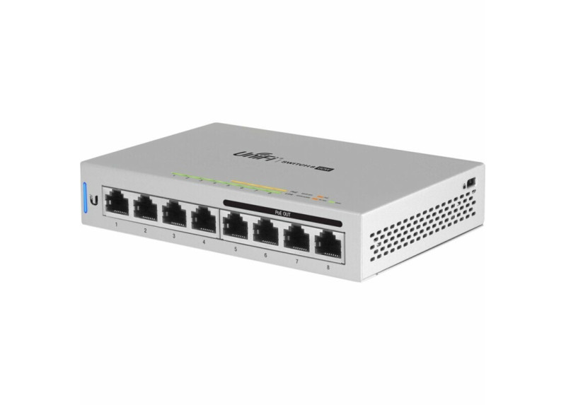 Ubiquiti Networks UniFi 5 x Switch 8 Managed Gigabit Ethernet (10/100/1000) Power over Ethernet (PoE) Grijs