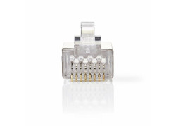 Nedis CCGP89307ME kabel-connector Rj-45 Metallic, Transparant