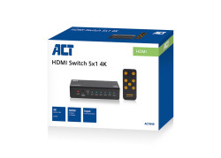 ACT AC7840 5 x 1 HDMI switch, 3D en 4K ondersteuning