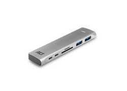 ACT AC7025 USB-C Thunderbolt™ 3 naar HDMI multiport adapter 4K, USB hub, cardreader en PD pass through