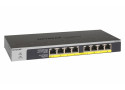 NETGEAR GS108LP Unmanaged Gigabit Ethernet (10/100/1000) Power over Ethernet (PoE) 1U Zwart, Grijs