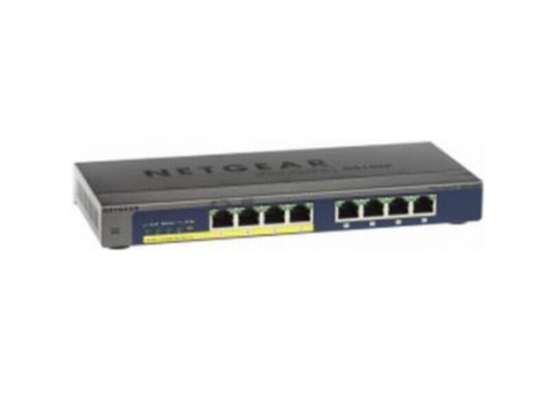 NETGEAR GS108PP Unmanaged Gigabit Ethernet (10/100/1000) Power over Ethernet (PoE) Zwart