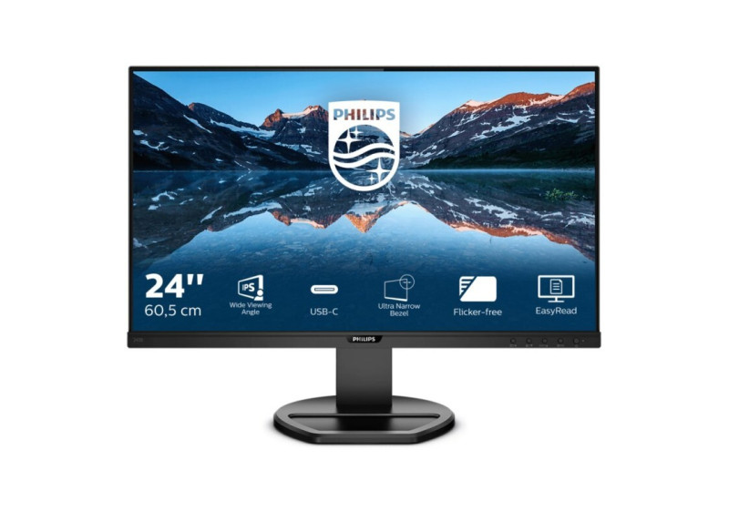 Philips B Line 243B9/00 computer monitor 60,5 cm (23.8") 1920 x 1080 Pixels Full HD LED Zwart