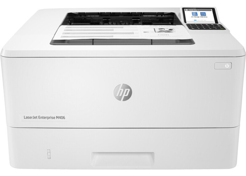 HP LaserJet Enterprise M406dn, Zwart-wit, Printer voor Bedrijf, Print, Compact formaat; Optimale beveiliging; Dubbelzijdig print