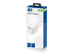 ACT AC2110 oplader voor mobiele apparatuur Wit Binnen