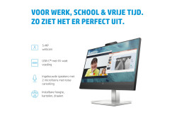 HP E24m G4 60,5 cm (23.8") 1920 x 1080 Pixels Full HD Zwart, Zilver