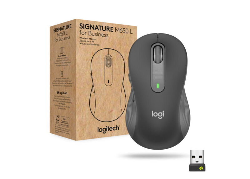 Logitech Signature M650 Draadloze Muis Zakelijk - Grafiet