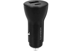 Mobiparts Car Charger 2-port 30W PD Fast Charging Black