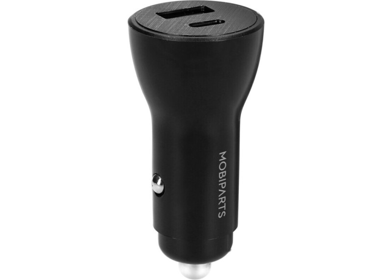 Mobiparts Car Charger 2-port 30W PD Fast Charging Black