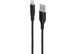 Mobiparts Apple Lightning to USB Braided Cable 2A 1m Black