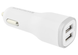 Mobiparts Car Charger Dual USB 2.4A White