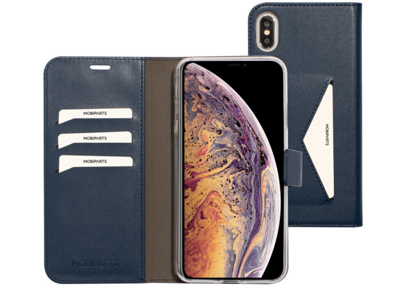 Mobiparts Classic Wallet Case Apple iPhone XS Max Blue