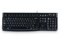 Logitech K120 Corded Keyboard toetsenbord USB QWERTZ Duits Zwart