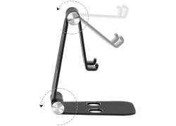 Mobiparts Phone Stand Holder Metal maat M - Zwart