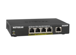 NETGEAR GS305Pv2 Unmanaged Gigabit Ethernet (10/100/1000) Power over Ethernet (PoE) Zwart