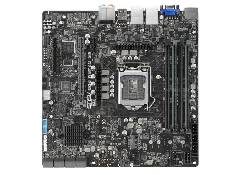 ASUS WS C246M PRO | Socket LGA 1151 | Intel C246 | 4xDDR4 | Micro-ATX | Moederbord