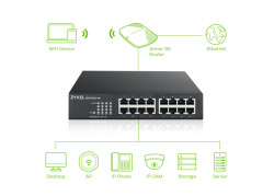 Zyxel GS1100-16 Unmanaged Gigabit Ethernet (10/100/1000)