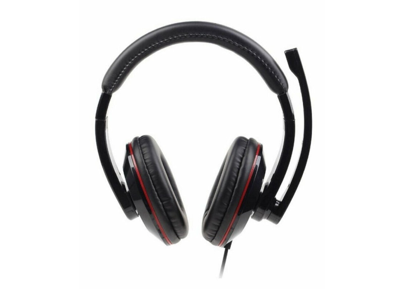 Gembird MHS-001 hoofdtelefoon/headset Bedraad Hoofdband Oproepen/muziek Zwart