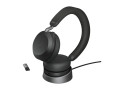 Jabra Evolve2 75 Headset Bedraad en draadloos Hoofdband Kantoor/callcenter Bluetooth Oplaadhouder Zwart