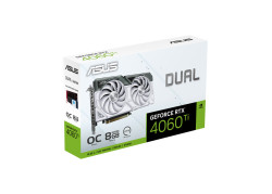 ASUS Dual -RTX4060TI-O8G-WHITE NVIDIA GeForce RTX 4060 Ti 8