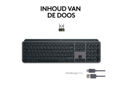 Logitech MX Keys S toetsenbord RF-draadloos + Bluetooth QWERTY US International Grafiet