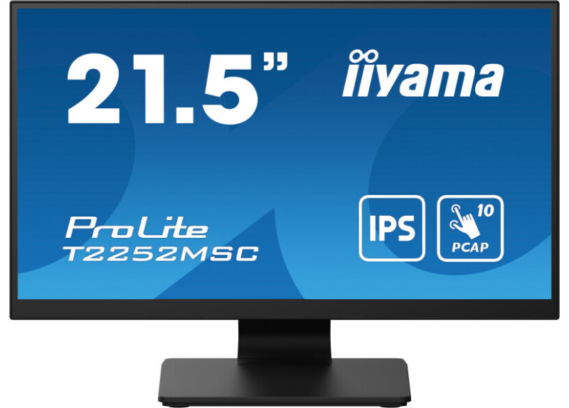 MON iiyama ProLite 21.5" 1920 x 1080 Full HD Touchscreen zwart