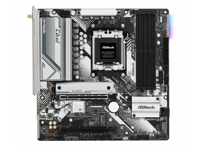 Asrock B650M Pro RS WiFi | Socket AM5 | AMD B650 | 4xDDR5 | Micro-ATX | Moederbord