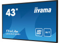 iiyama LE4341S-B1 beeldkrant Digitale signage flatscreen 108 cm (42.5") LCD 350 cd/m² Full HD Zwart 18/7