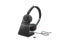 Jabra Evolve 75 Headset Bedraad en draadloos Hoofdband Oproepen/muziek Bluetooth Oplaadhouder Zwart