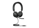 Jabra Evolve2 40 SE Headset Bedraad Hoofdband Oproepen/muziek USB Type-A Zwart