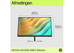 HP E27u G5 QHD USB C-monitor