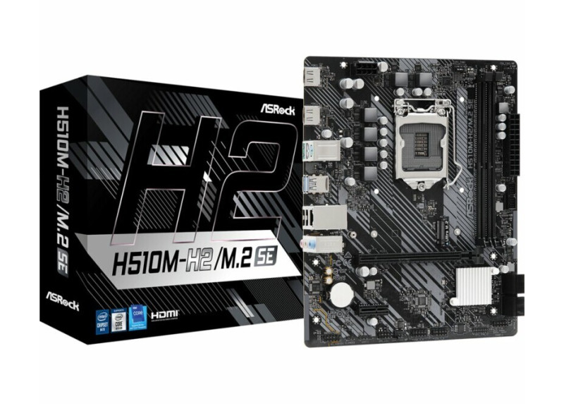 Asrock H510M-H2/M.2 SE | Socket LGA 1200 | Intel H470 | 2xDDR4 | Micro-ATX | Moederbord