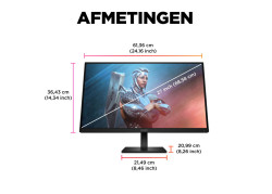 MON HP Omen 27Inch IPS 165Hz DisplayPort, 2x HDMI 1ms