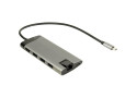 Inter-Tech GDC-802 USB 3.2 Gen 1 (3.1 Gen 1) Type-C Grijs