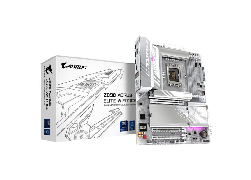 GIGABYTE Z890 AORUS ELITE WIFI7 ICE | Socket LGA 1851 | Intel B890 | 4xDDR5 | ATX | Moederbord