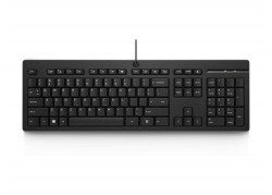 HP 125 Wired USB Keyboard QWERTY US International Zwart