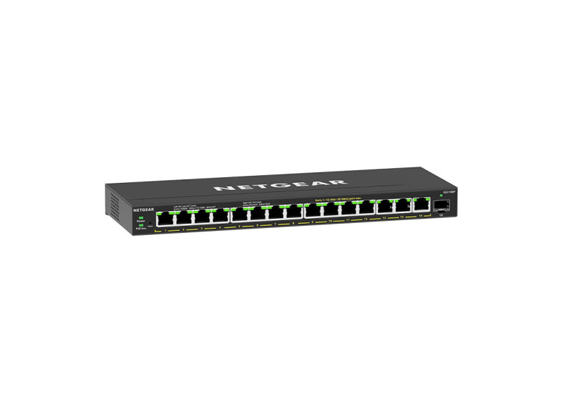 NETGEAR GS316EP-100PES netwerk-switch Managed Gigabit Ethernet (10/100/1000) Power over Ethernet (PoE) Zwart