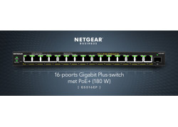 NETGEAR GS316EP-100PES netwerk-switch Managed Gigabit Ethernet (10/100/1000) Power over Ethernet (PoE) Zwart