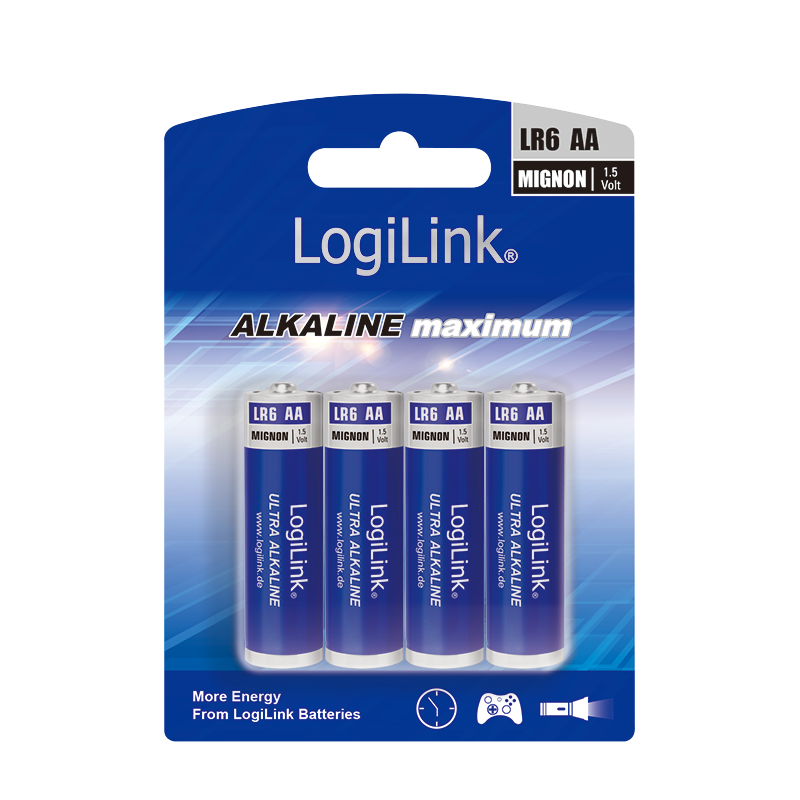 LogiLink Ultra Power batterij AA blister 4-stuks