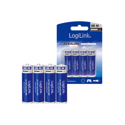 LogiLink Ultra Power batterij AA blister 4-stuks