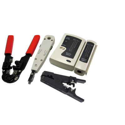 LogiLink Netwerk Tool-Kit incl. Tas - 4 delig